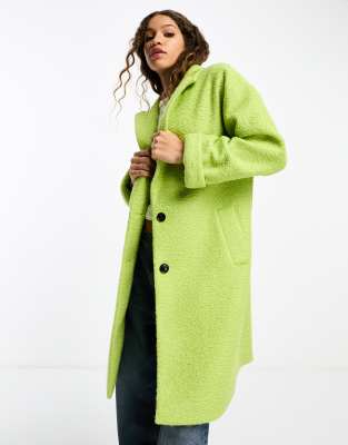 Gianni Feraud Smart Coat In Lime Green