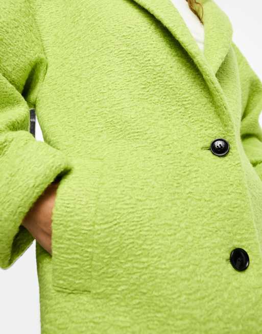 Neon green best sale wool coat