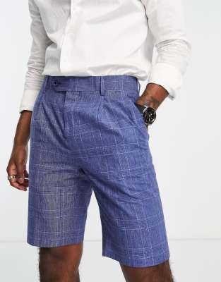 Gianni Feraud Gianni Feraud smart shorts in navy check