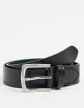 [Gianni Feraud] Gianni Feraud smooth leather belt in black W36 Black