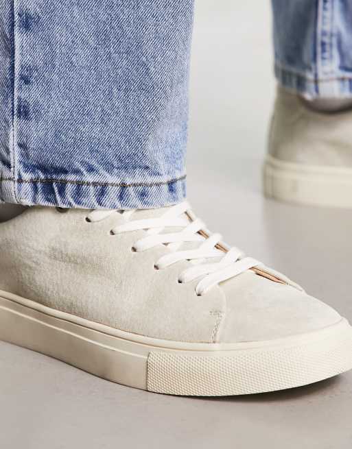Cream suede trainers deals