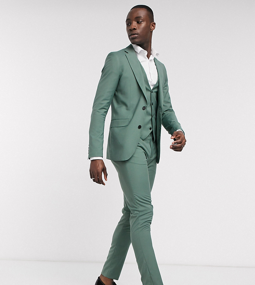 Gianni Feraud Tall – Eng geschnittene Anzughose-Grün
