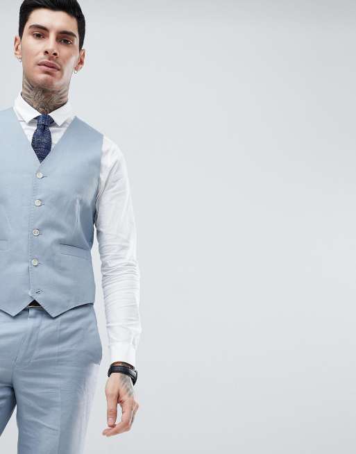 Gianni Feraud - Costume de mariage slim en lin uni, 4 de 4