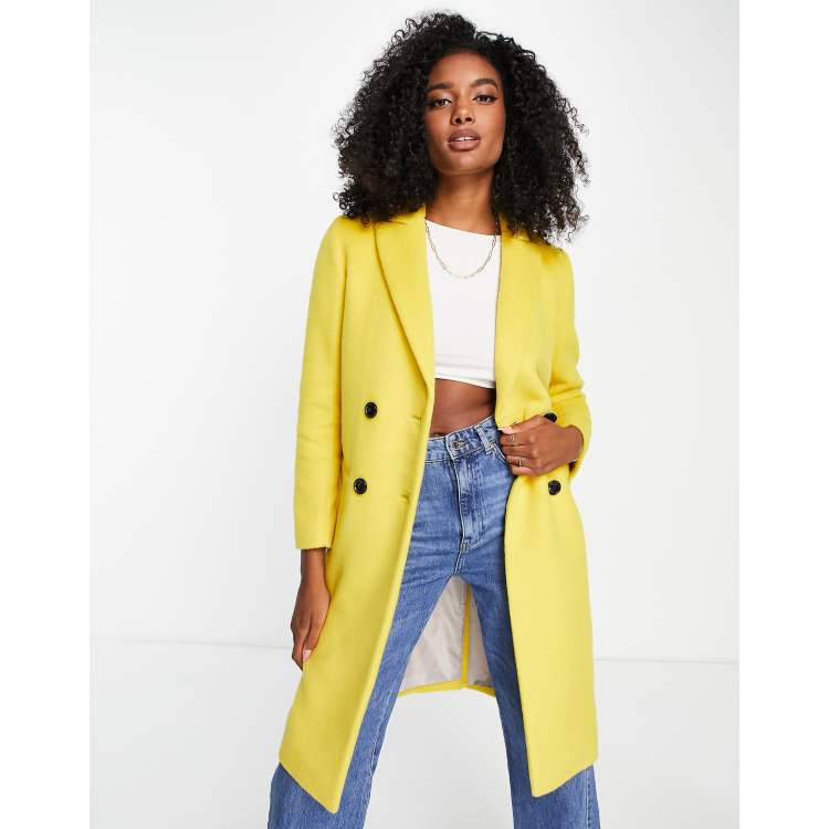 Asos 2024 mustard coat