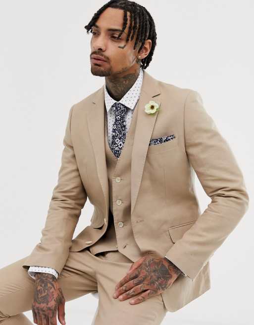 Gianni Feraud Wedding – Schmaler Leinenanzug, 3 von 4