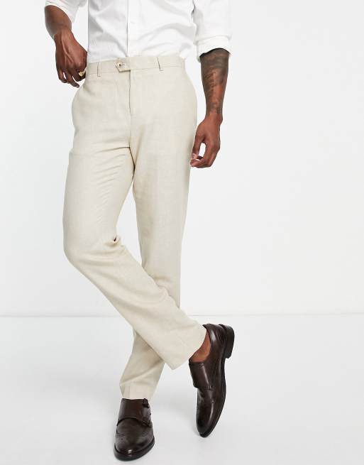 Linen slim deals fit pants