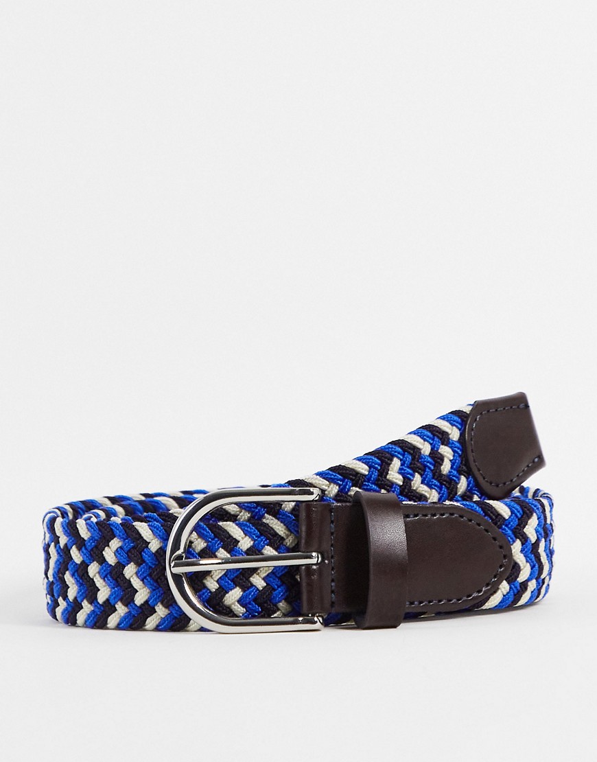 Gianni Feraud woven belt in blue
