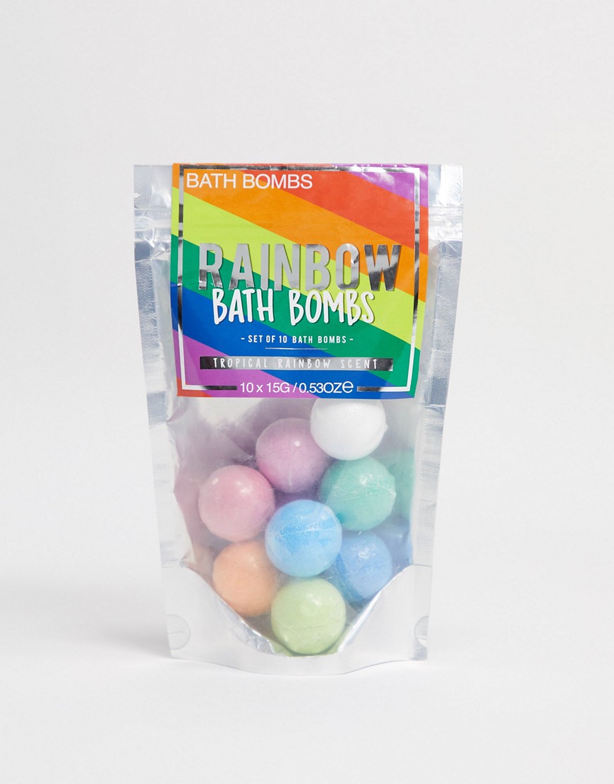 Gift Republic - Badbruisballen in regenboogkleuren-Zonder kleur