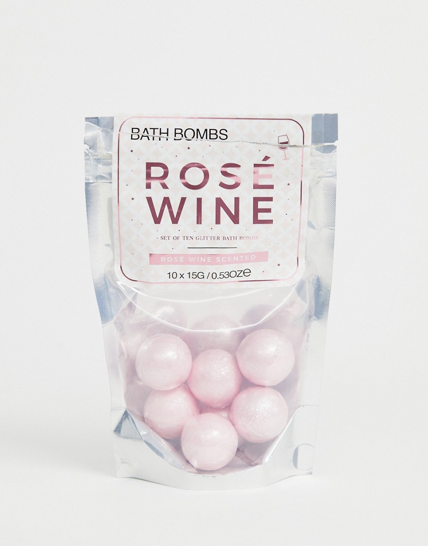 Gift Republic rose wine bath bombs-Multi