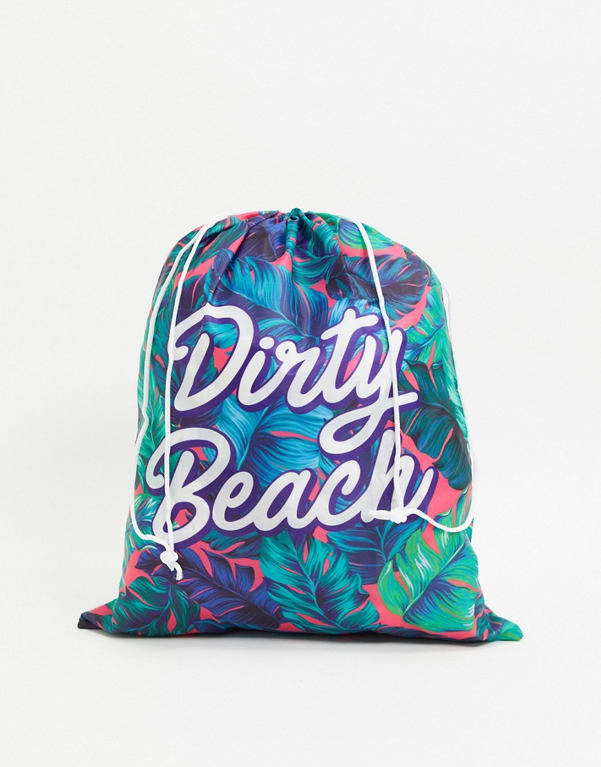 Gift Republic - Sacco per i bucato con scritta dirty beach-Nessun colore