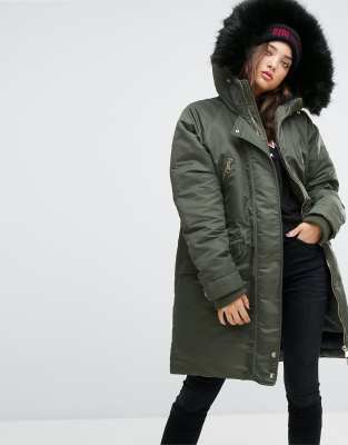 lined parka tommy hilfiger