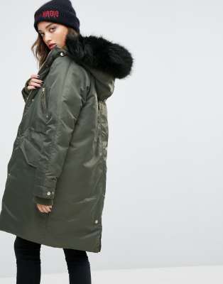 tommy hilfiger lined parka