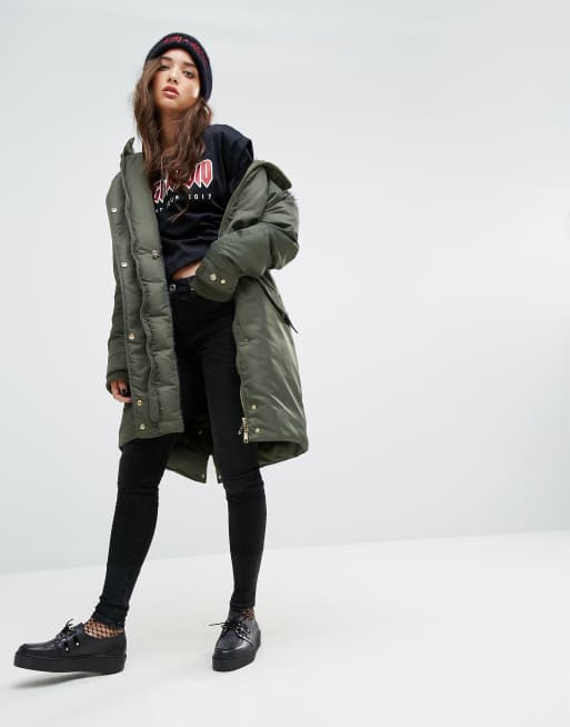 Tommy hilfiger gigi hadid shop down padded parka coat