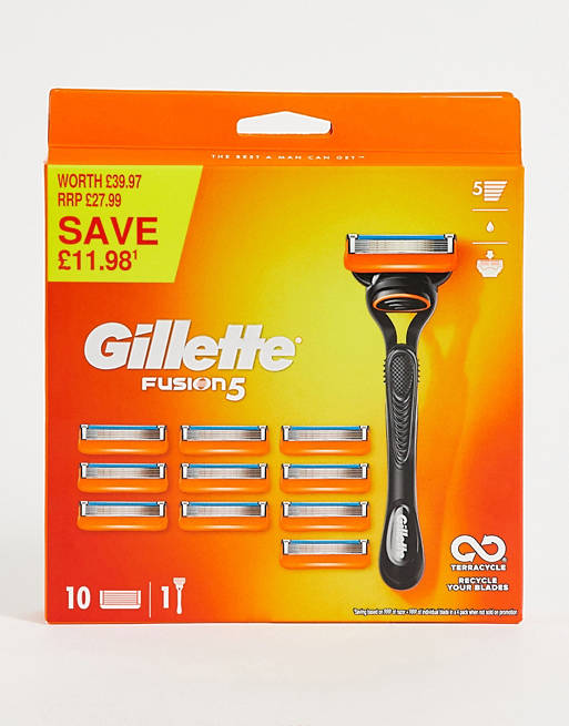 Gillette - Fusion 5 Big Blade - Set van scheermes + 11 extra mesjes