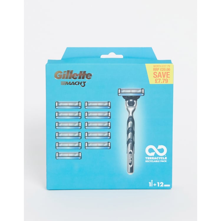 Pack De 10 Lames GILLETTE MACH3+ - Recharge Pour Rasoir - Neuf Fabriqué En Allemagne