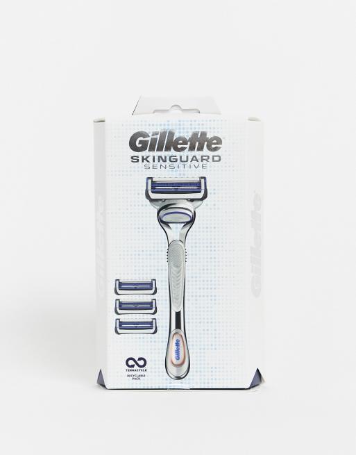 Gillette - SkinGuard Sensitive Starter Pack - Manico + 4 lame, 4 di 4