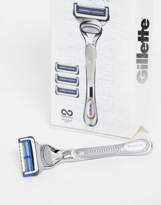 Gillette – SkinGuard Sensitive Starter Pack – Rasierer-Set mit 4 Rasierklingen, 3 von 4