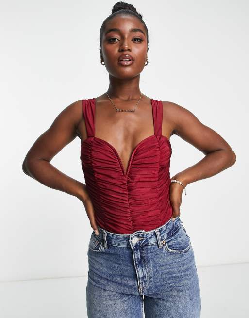 Knotted Bodysuit Top