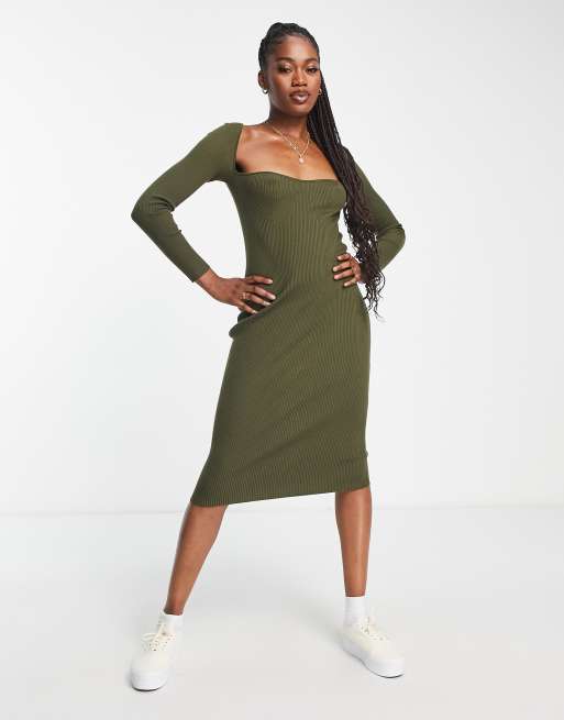 gilli dress Gilli Plus Surplice Abstract Dress green/taupe 2x