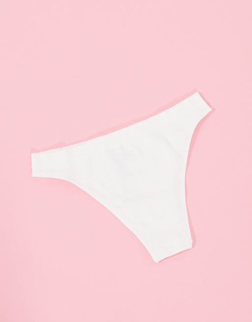 Gilly Hicks 3 pack basic rib briefs in multi, 4 of 4