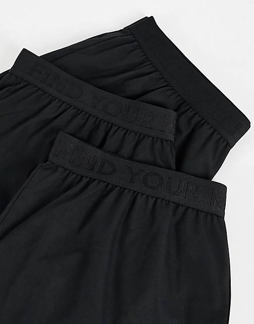 Underwear & Socks Underwear/Gilly Hicks 3 pack trunks in black with logo waistband 