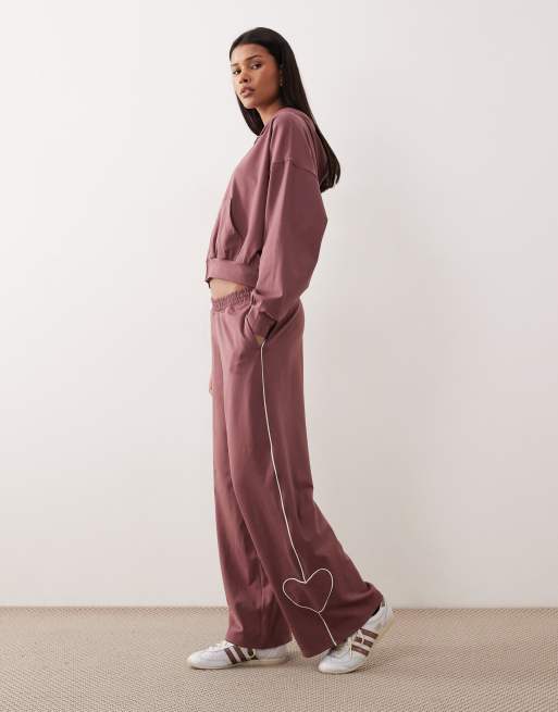 Gilly Hicks – Rosa set med mjukisbyxor och slouchy huvtröja, 3 av 3