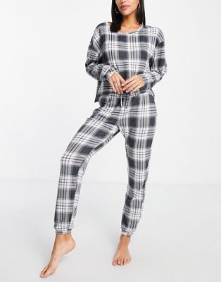 Gilly Hicks co-ord check pyjama bottoms in check  - ASOS Price Checker