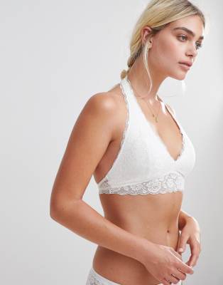 Gilly Hicks core lace halter bralette 