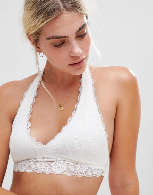 Gilly Hicks core lace halter bralette