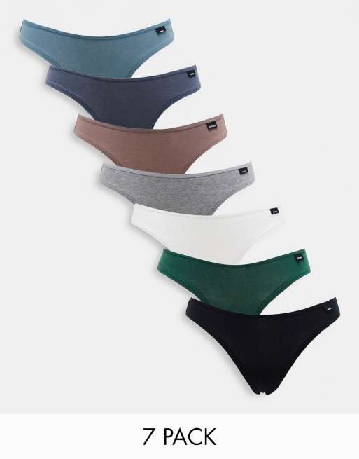Gilly Hicks - Dow - Confezione da 7 perizomi multicolore