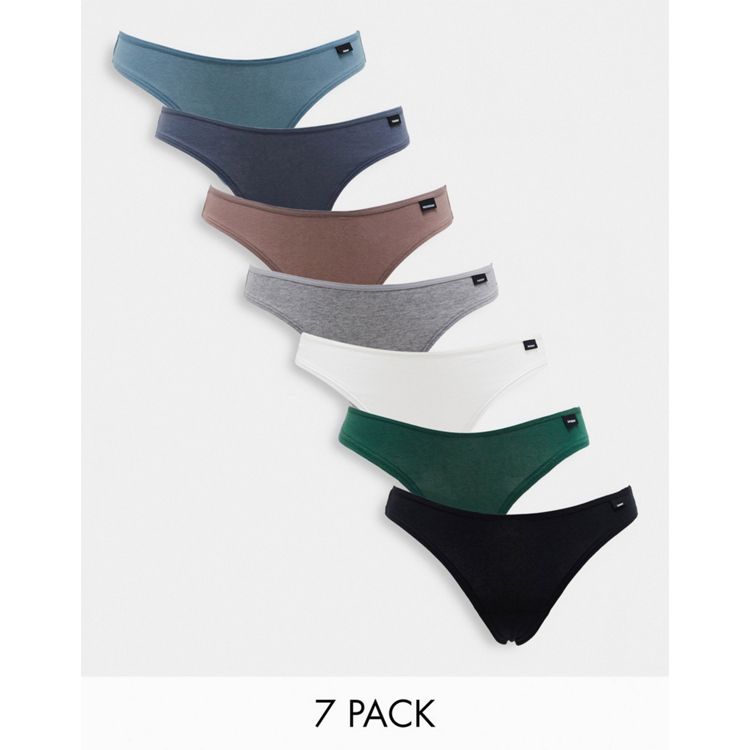 Gilly Hicks dow thong 7 pack in multi