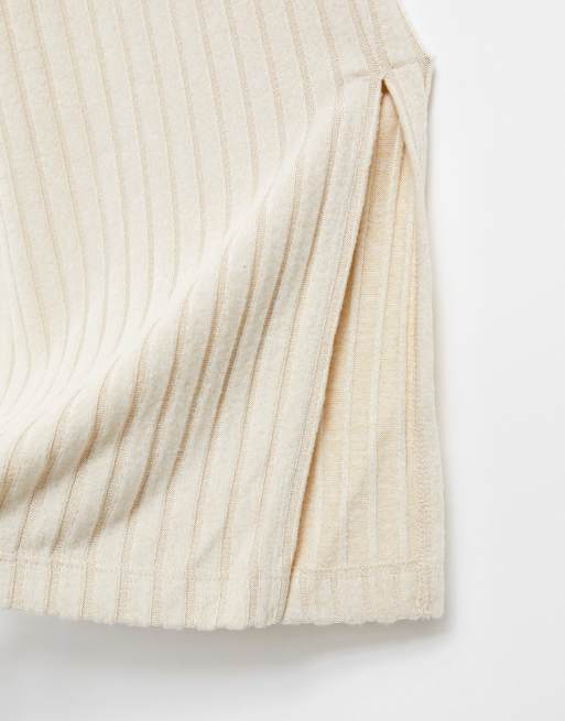 Gilly Hicks – Freizeithose in Hellbeige mit Schlitzen, Kombiteil, 4 von 4