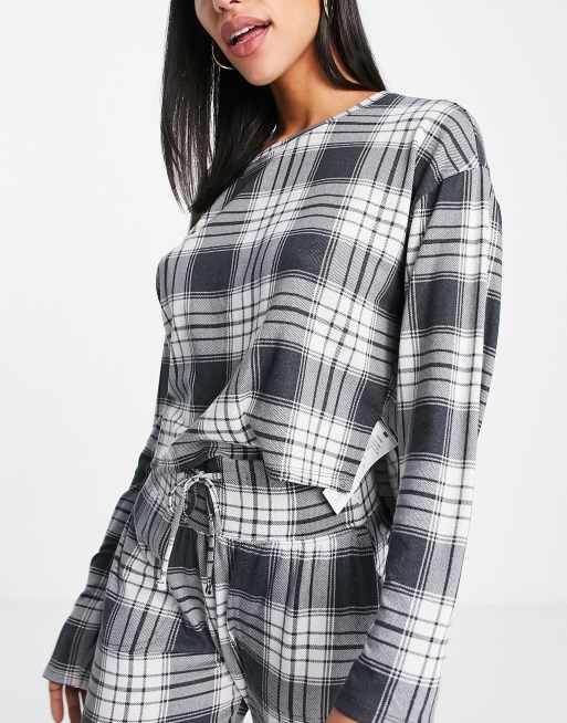 Gilly Hicks - Geruite pyjamatop, deel van co-ord set 