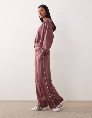 Hollister Gilly Hicks Heart Tipping Baggy Joggers Co-ord In Metallic