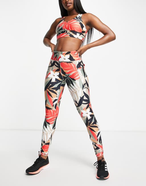 Gilly Hicks - Hoogsluitende sport-bh met palmenprint, deel van co-ord set