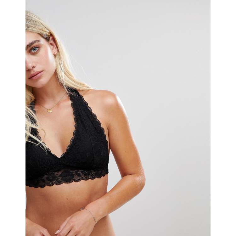 Hollister lace sale halter bralette