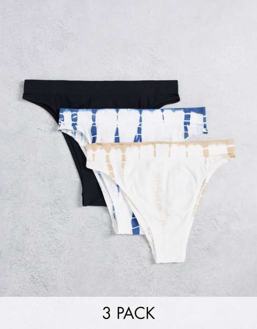 Gilly Hicks - Lot de 3 culottes échancrées sans couture - Multicolore