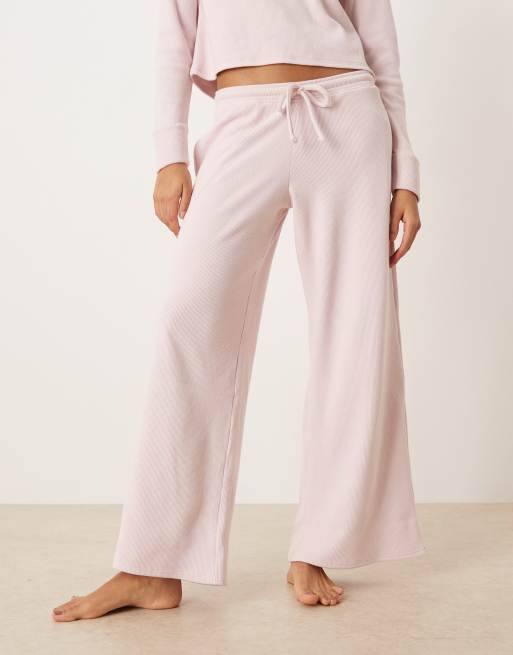 Gilly Hicks low rise baggy waffle sweatpants in pink - part of a