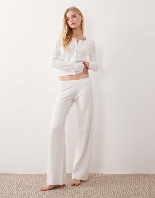 Gilly Hicks - Coordinato da casa color crema con top e pantaloni, 2 di 3