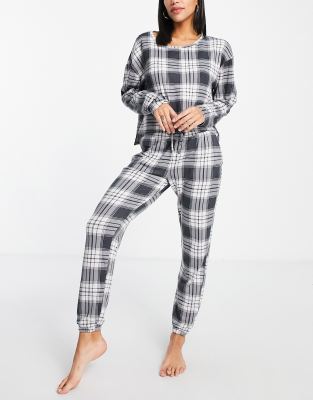 Pantaloni del pigiama a quadri in coordinato-Nero - Gilly Hicks pigiami donna Nero