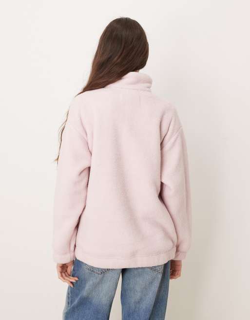 Gilly Hicks - Pull zippé en maille duveteuse - Rose, 2 de 4