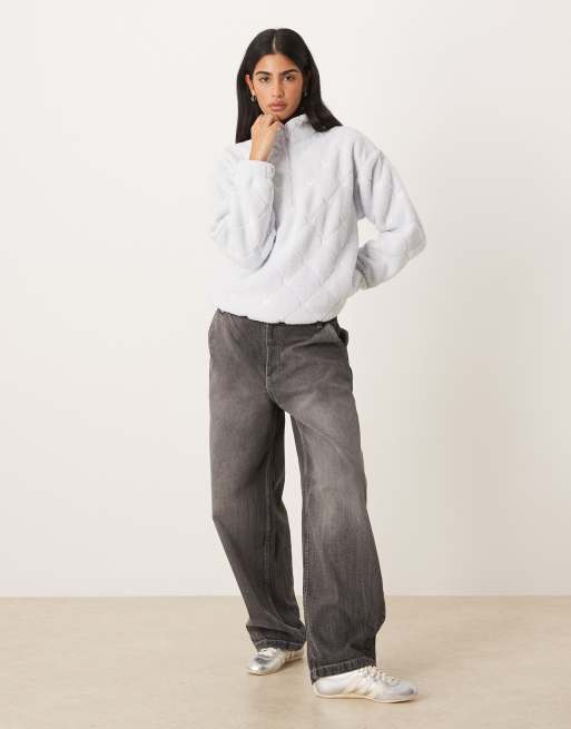 Gilly Hicks - Pull zippé en polaire - Bleu délavé, 4 de 4