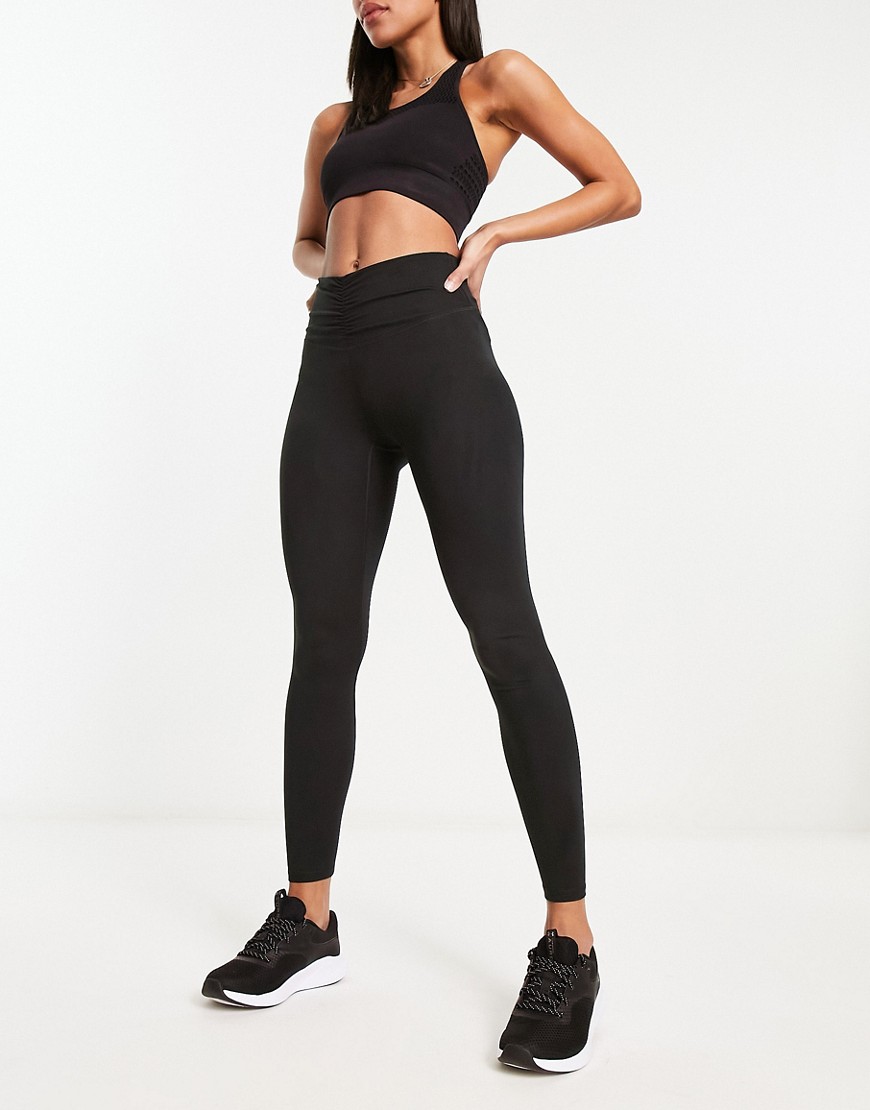 Gilly Hicks recharge front cinch leggings in black
