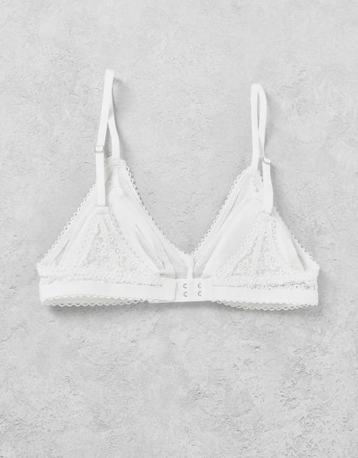 Gilly Hicks - Set van 2 kanten bralettes met madeliefjes in zwart en wit , 2 van 2
