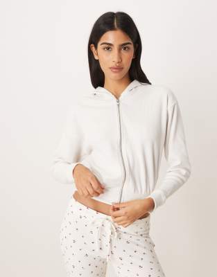 Gilly Hicks - Sweat à capuche zippé - Blanc