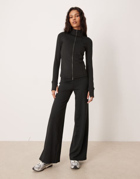 Gilly Hicks top, jacket & pants set in black - view 1