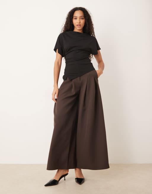 Gina Tricot – Asymmetrisches, drapiertes Oberteil in Schwarz, 2 von 4