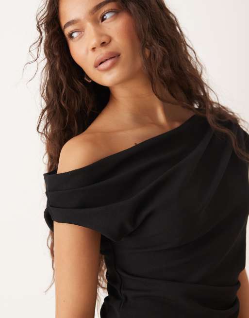 Gina Tricot – Asymmetrisches Oberteil in Schwarz, 3 von 4