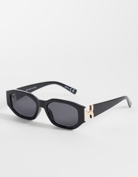 Gina Tricot – Auffällige Cat-Eye-Sonnenbrille in Schwarz - view 1