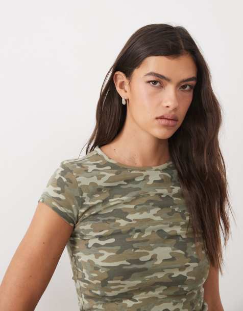 Gina Tricot babytee i khaki camo - view 1